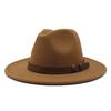 61Cm Large Size Woolen Jazz Hat Top Hat Retro Flat-Brimmed Big Eaves Hat