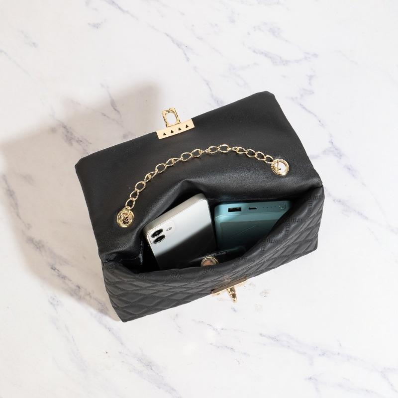 Square Buckle Embroidered Bag Womn Women's Bag Bag Women's Fashion Shoulder Bag