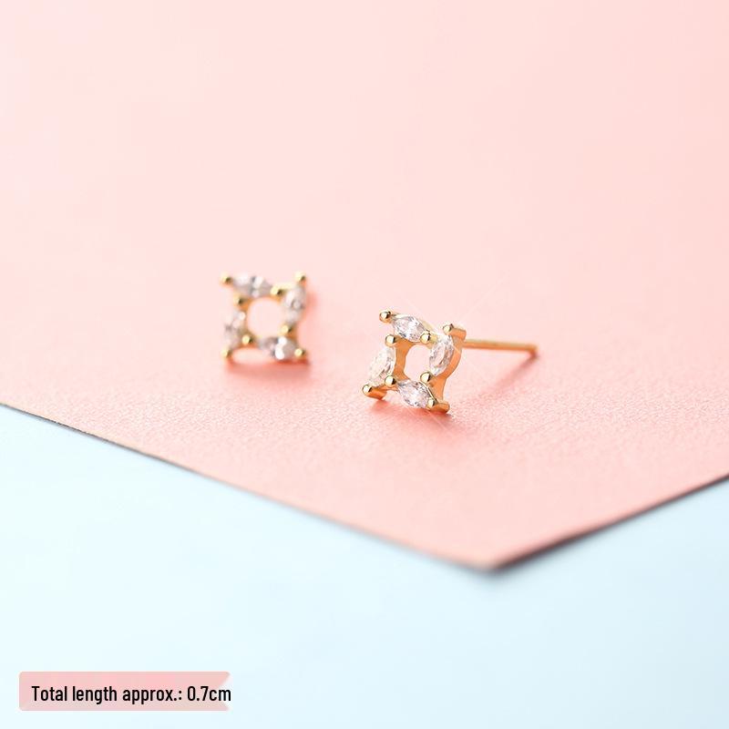 Women's Gold & Silver Earrings: Simple Ear Studs & Celeb-Inspired Dongdaemun Style