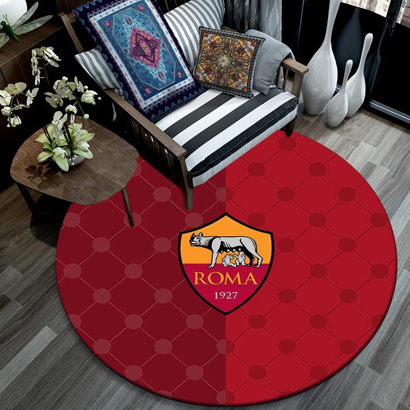 AS Roma Round Area Rug,Carpet Rug for Living Room Bedroom Sofa Playroom Decor,Non-slip Floor Mat