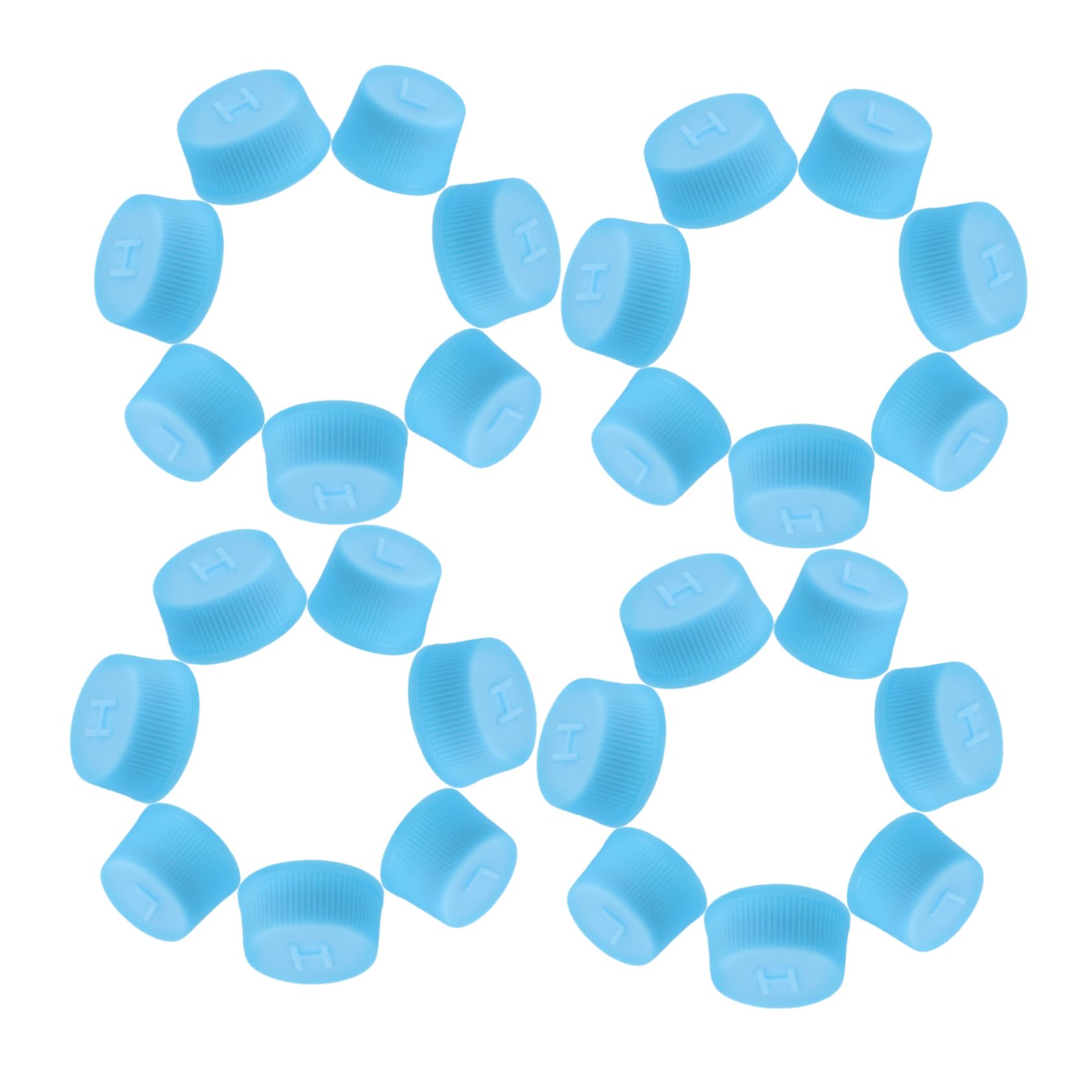 

SOPOTUTU 20 Колпачков золотника для крепления пылезащитного колпачка Легкое долговечное снятие 1.50×1.50×1.00CM синий