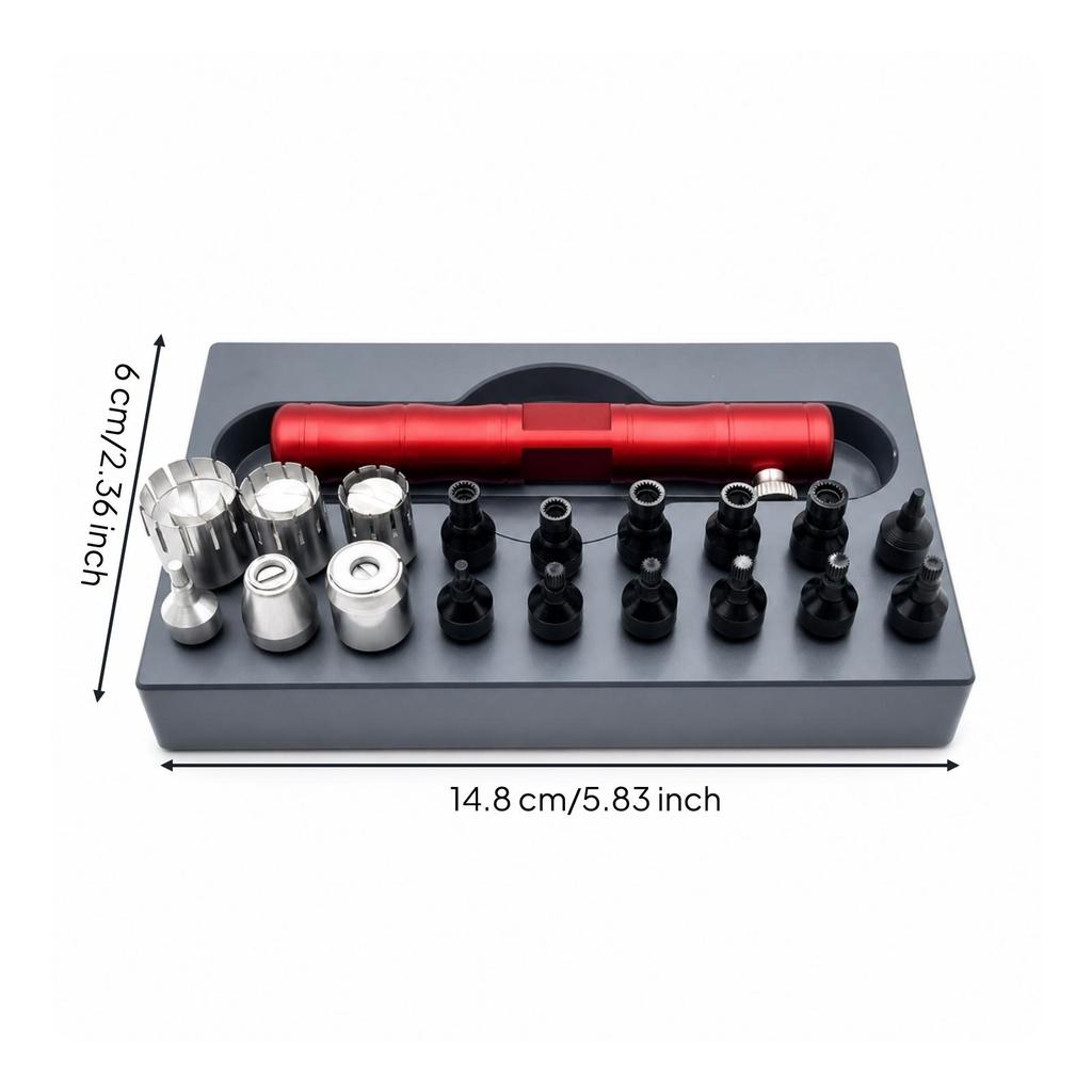 Watch Repair Tool Kit with Tray Compact Multifunctional
