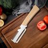 Vegetable Peeler with Wooden Handle 3-in-1 Fruit Peeler Scallion Shredder And Bottle Opener Efficient Kitchen Tool