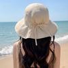 Breathable Women's Bucket Hat Anti-UV Sunscreen Visor Cap Casual Summer Sun Hat  Beach Wear