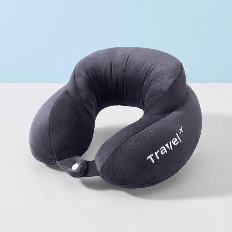 Custom Logo U-Shaped Neck Support Pillow for Airplane Travel
