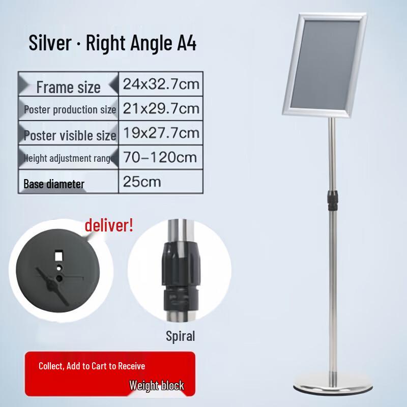 Stainless Steel Floor Display Sign