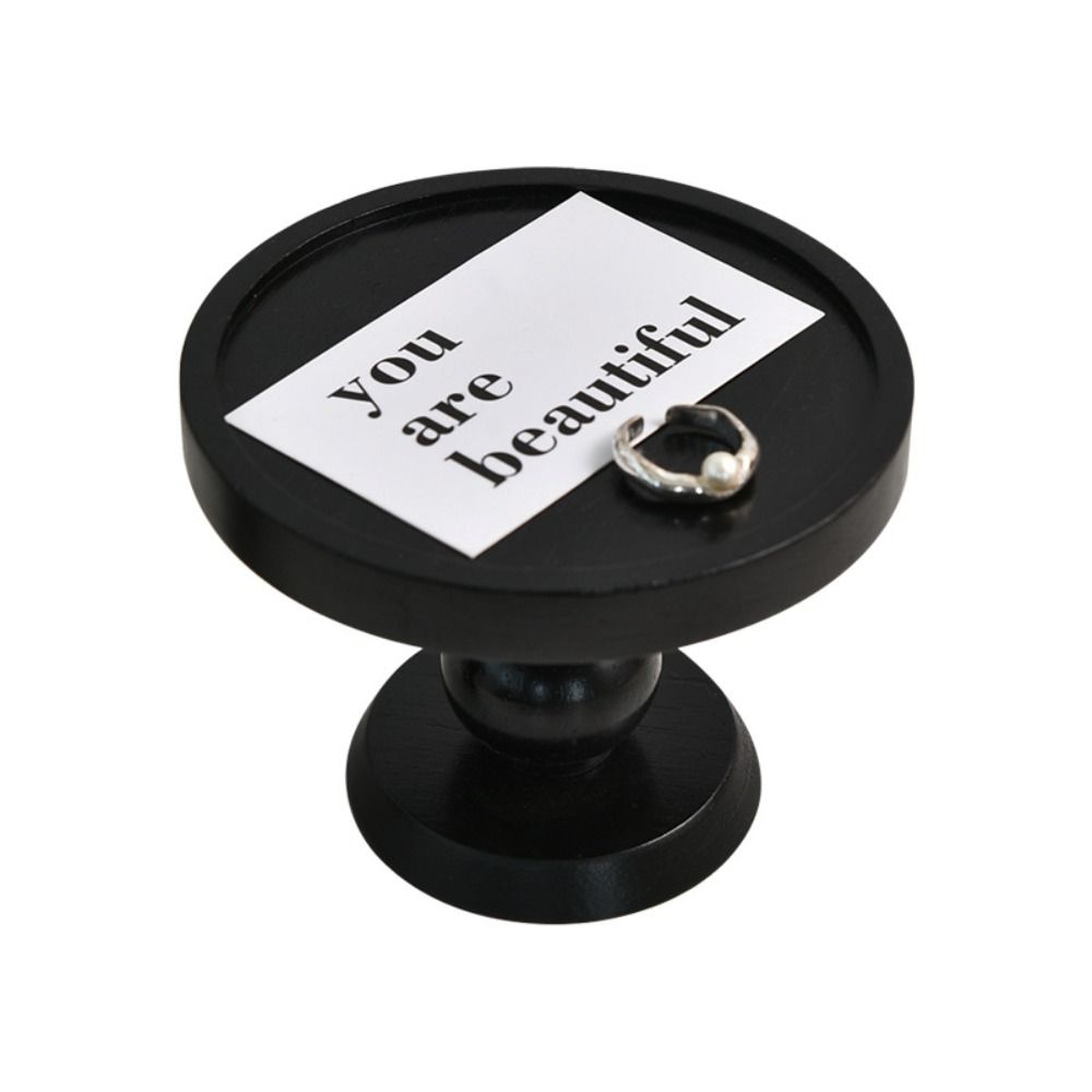 Retro High Legged Tray Wooden Aromatherapy Display Holder Jewelry Storage Rack  Afternoon Tea