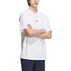 Adidas T Shirts Men's White Crew Neck Moderate Straight Fit JC7904