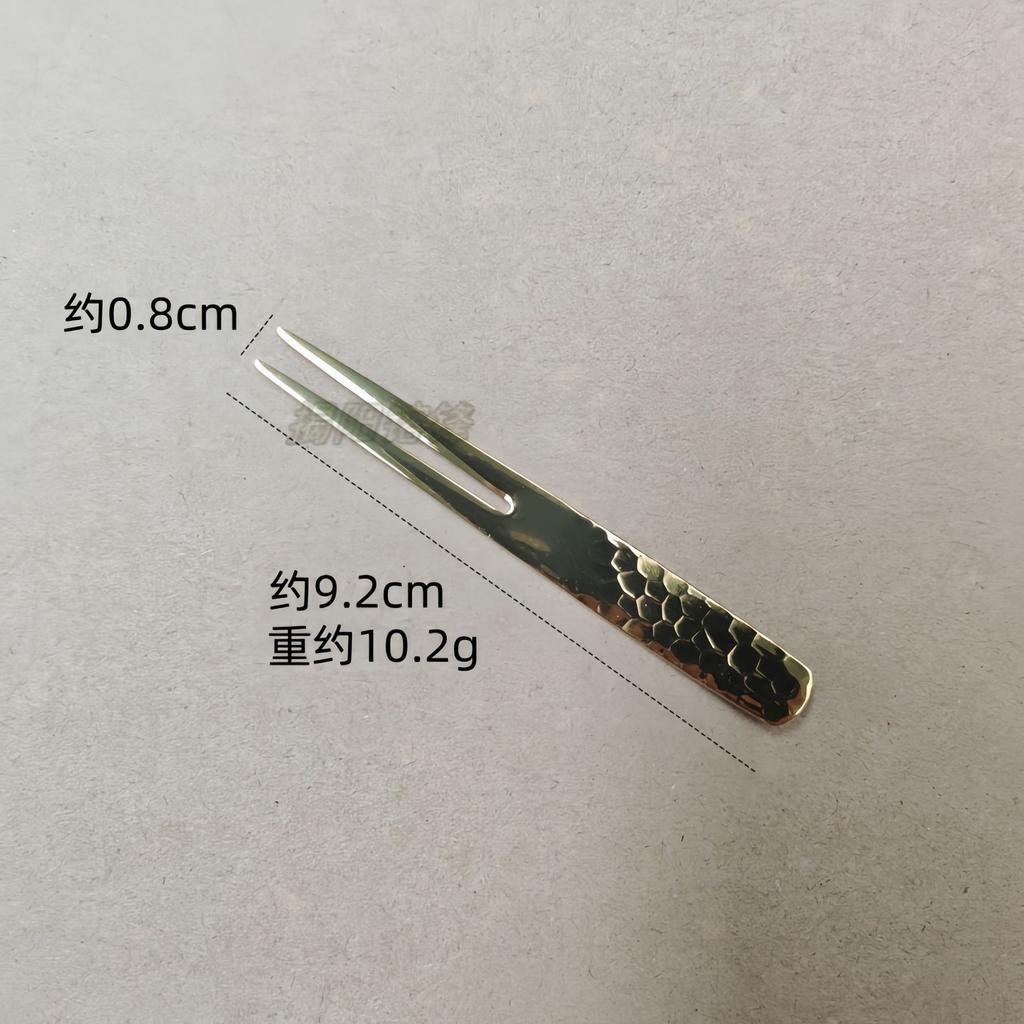 304 stainless steel hammer pattern Japanese dessert spoon, household bird's nest cake fruit fork teaspoon coffee ice cream spoon