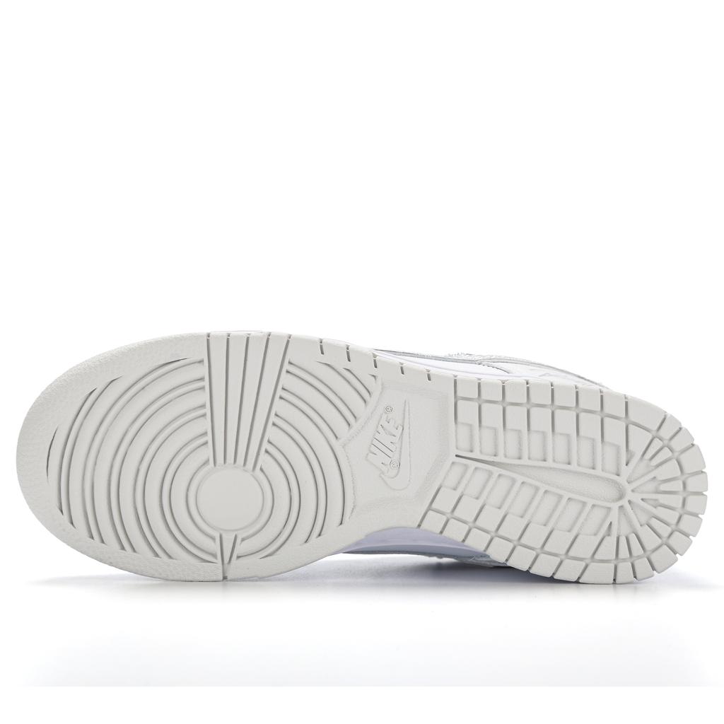 Nike Dunk Abrasion Resistant Abrasion Resistant Low Top Skateboard Shoes Women's Silver Gray DD1391-103(Team1225-)