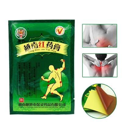 8 piezas/bolsa de bálsamo de tigre rojo de Vietnam para aliviar el dolor de espalda, parche de hierbas relajante para aliviar el dolor, ungüento para las articulaciones