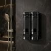 Dispenser Sapone Senza Foratura, Dispenser Shampoo e Balsamo, 3 Scomparti a Parete Bloccabile Doccia Grande Capacità Liquido per Casa Hotel