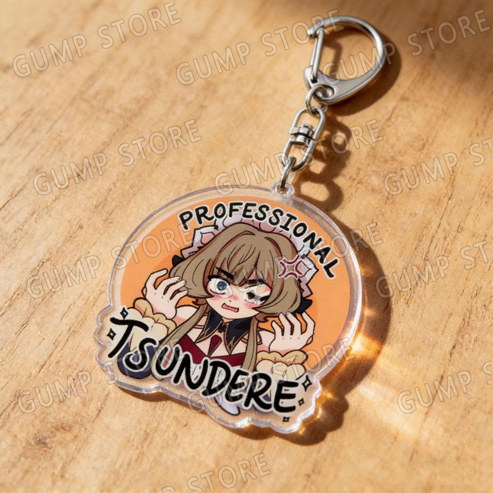 Cute Cartoon Nod Krai Meme Keychain for Women Friends Girls Anime Acrylic Keychains