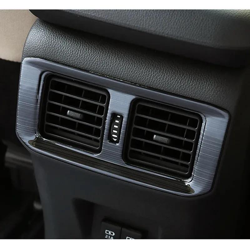 For Toyota Rav 4 Rav4 5 Gen -2025 Center Console Armrest Box AC Outlet Vent Flame Trim Stainless Steel Accessories