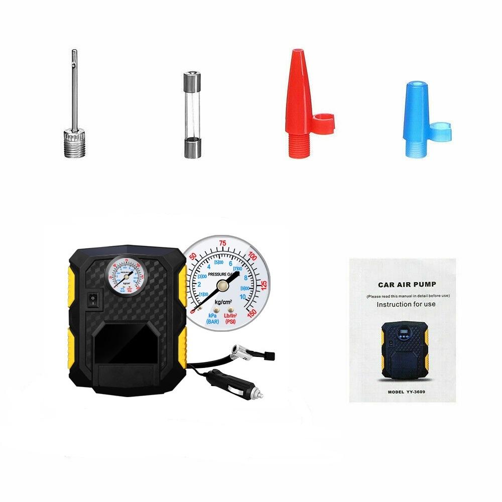 Digital Tire Inflator DC 12 Volt Car Portable Air Compressor Pump 150 PSI Car Air Compressor for Car Motorcycles Bicycles