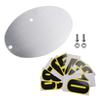 DIY Universelles Motorrad-Kennzeichen Aluminium Kundenspezifisches Ovales Nummernschild
