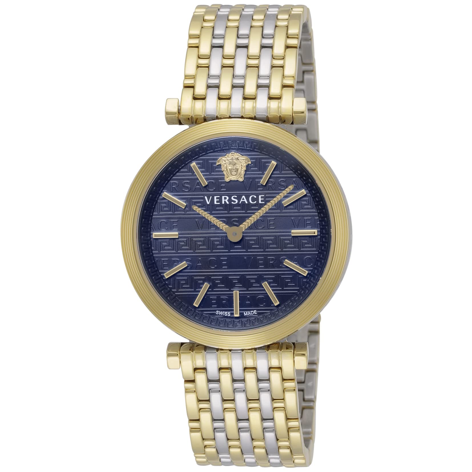 

Watch Twist Green Dial Stainless Steel Sapphire Glass Quartz 36MM Swiss Watch VELS01319 Gold [Versace] V-TWIST Men s [Item]