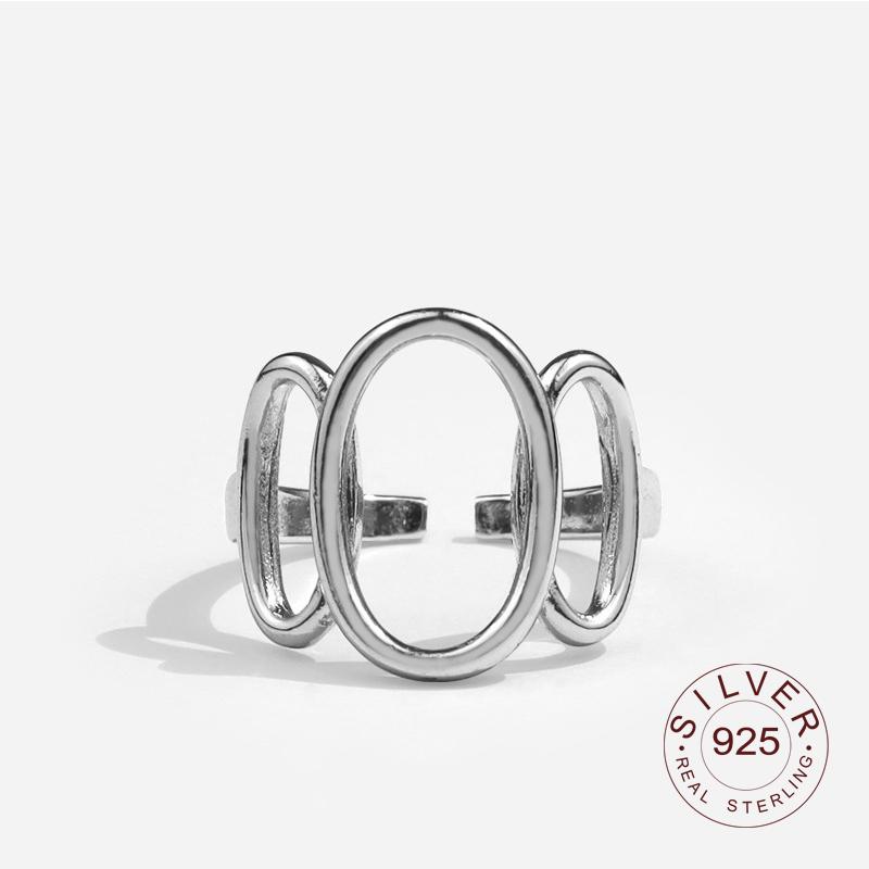 Xiaomi Real 925 Sterling Silver Rings for Women Open Vintage Wedding Trendy Jewelry Large Adjustable Antique Rings Anillos