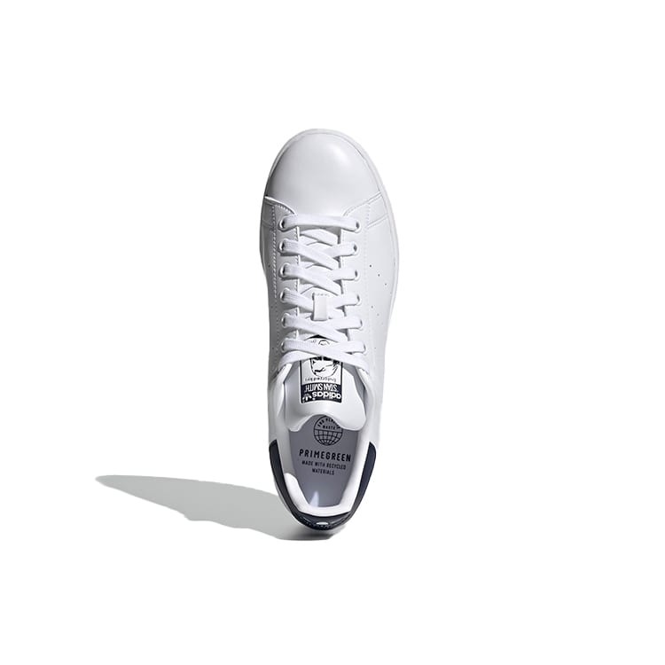adidas Originals Stan Smith Dark Blue Tail Comfortable Breathable Low Top Skateboard Shoes Unisex White FX5501