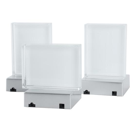 Sublimation Blanks Faux Crystal with LED Base, Heat Transfer Picture Frame, Rectangle Decorative