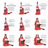 Vertical Low-Profile Hydraulic Car Jack