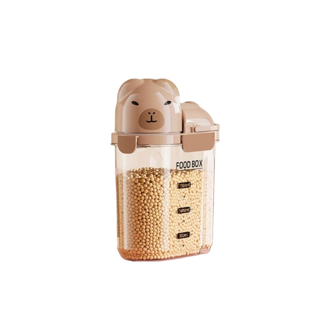 Transparent Airtight Storage Jars Large Capacity Grain Storage Boxes  Household 2000 ML кофейный