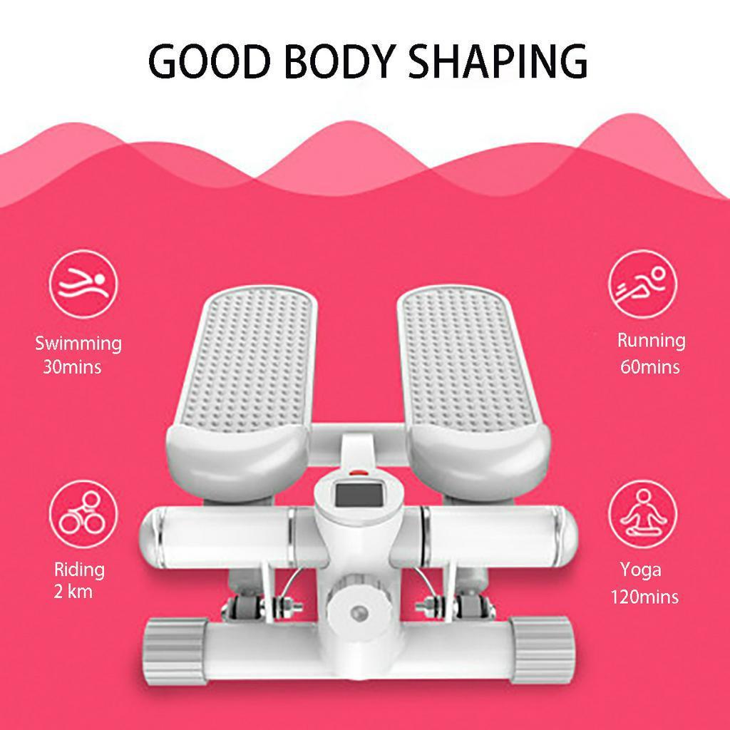 Mini Health Recovery Pedal Exerciser Cross Trainer Stepper Foot Pedal Exercise Stepper With Rope And Mat 430 x 210 x 330 mm
