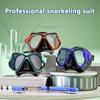 Diving Goggles Nose Guard A Decent Mirror Full Dry Snorkeling Goggles Mask Removable