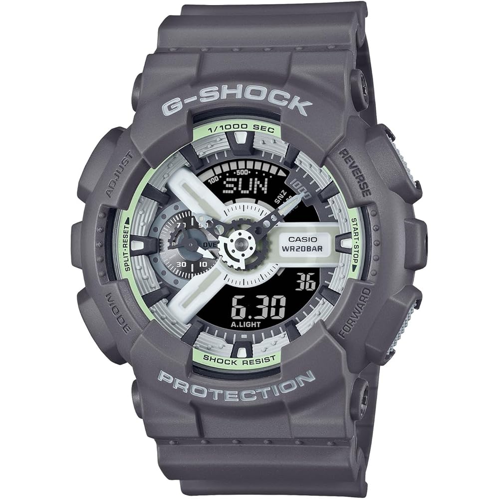 

Casio G-Shock Hidden Glow Series GA-110HD-8AJF Men s Watch Gray Resin Band Water Resistant