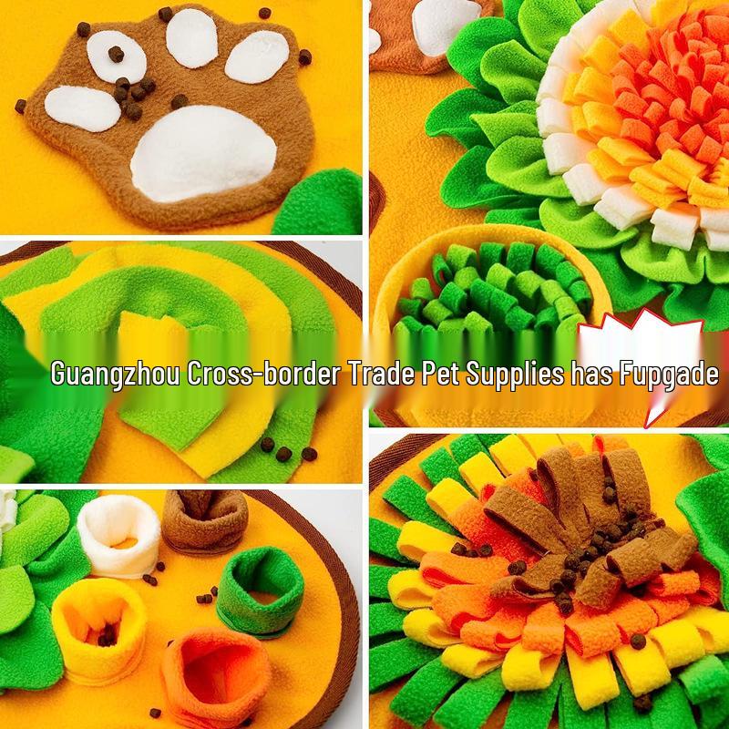 Duża mata do węszenia dla zwierząt: Zabawka DIY i Podkładka dla Kotów i Psów - Koc na Jedzenie i Posiłki