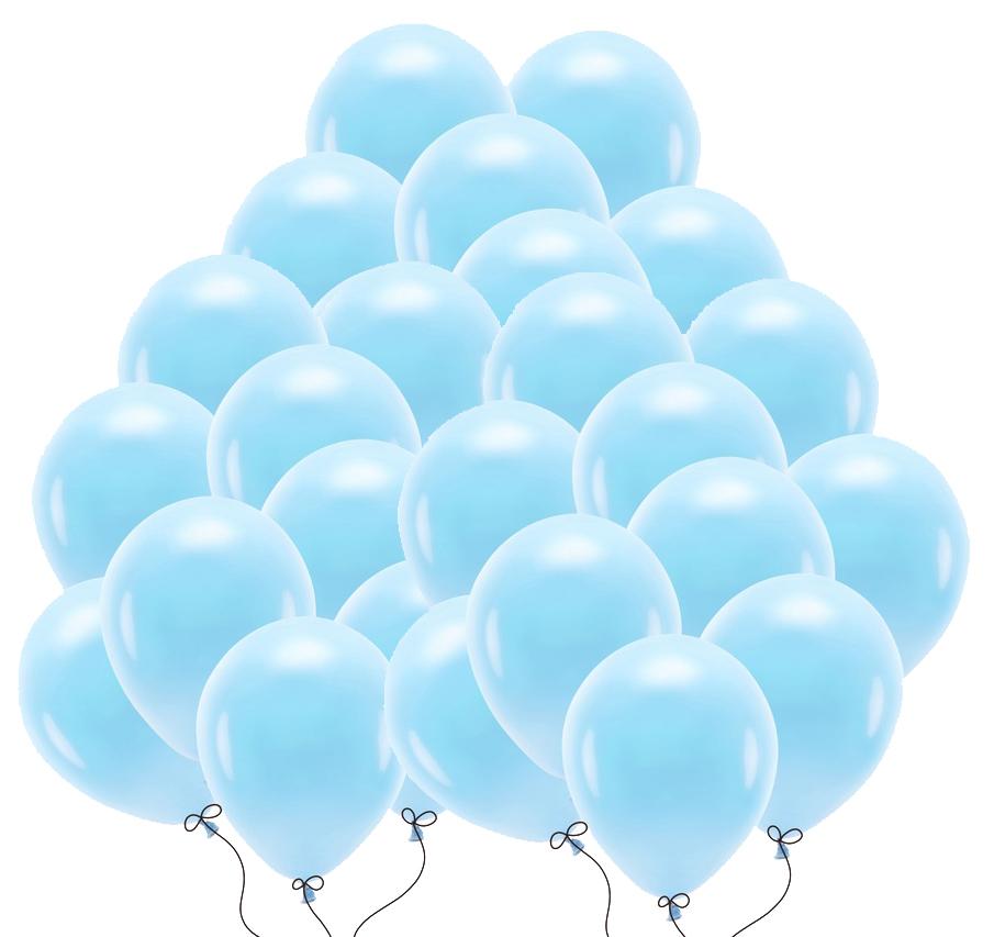 Ballons Eco 26cm Pastell Blau 100Stk.