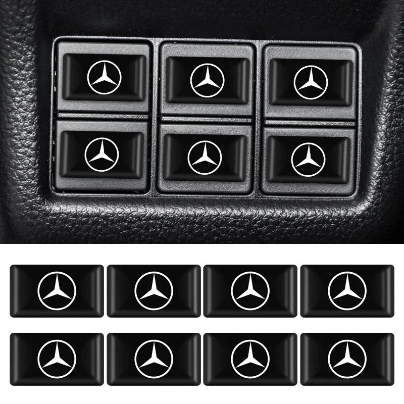 Car Epoxy Resin Interior Sticker Car Logo Emblem Decal Decoration For Mercedes Benz B/C/E/S Clase A C200L GLC CLA Car Accesorios
