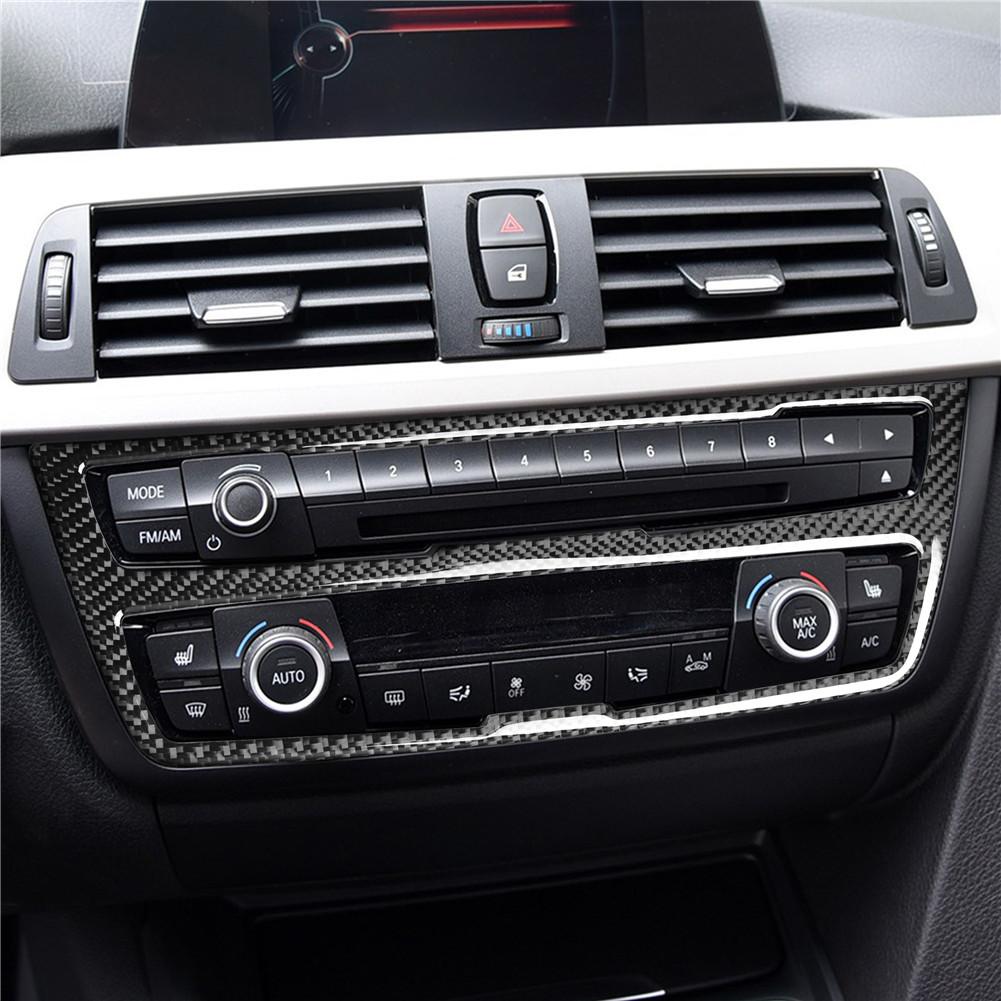 Black Car Interior Decoration Protection Carbon Fiber Sticker For BMW F30 F34 2013-2017 Auto Styling Accessories