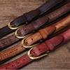New Men's First Layer Cowhide Retro Belt Personalized Copper Buckle Casual Jeans Belt