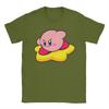 Mens Kirbys On a Star T Shirts  100 Cotton Clothes Vintage Short Sleeve O Neck Tees Plus Size TShirts