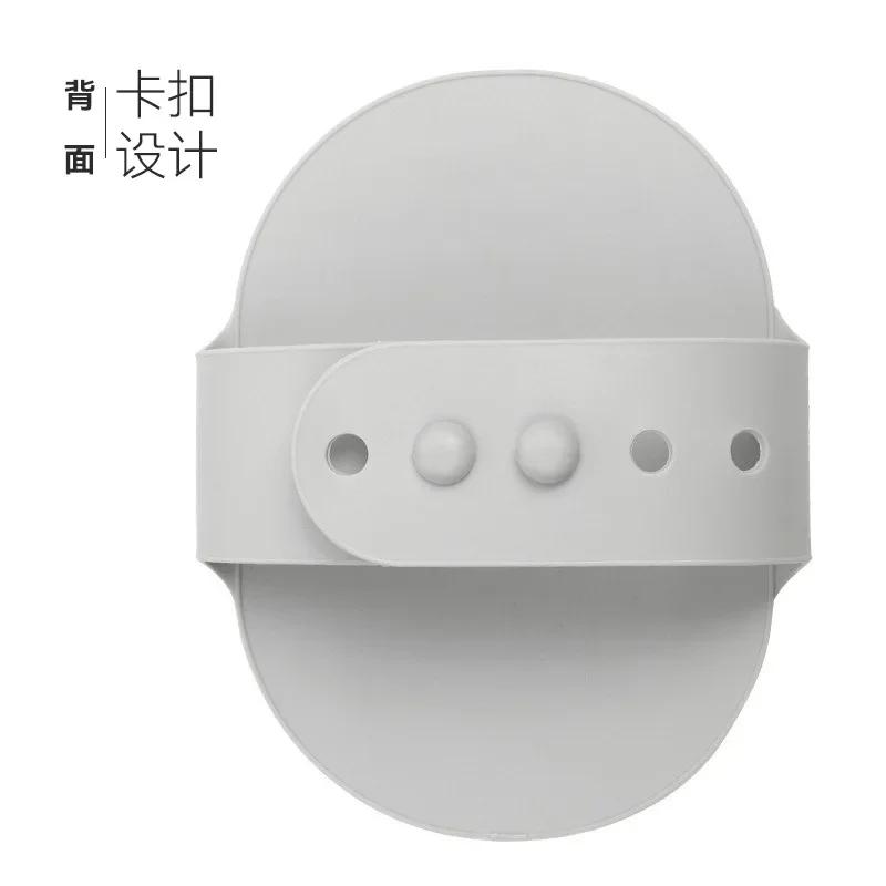 Dog Shampoo Brush Pet Bathing Brush Soft TPR Dog Scrubber With Ring Handle Massage Brush For Dog Shower Ergonomic Dog Bathing