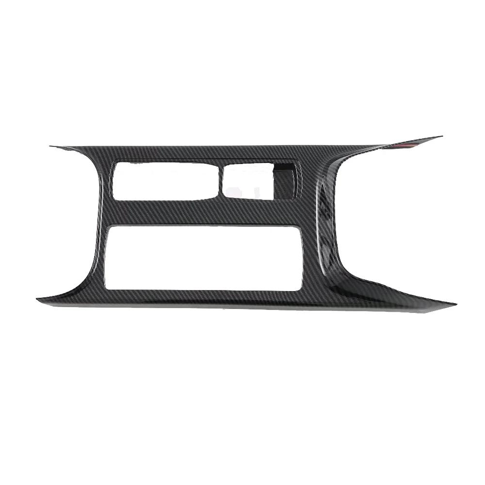 ABS Carbon Fiber Car Center Console Water Cup Holder Decoration Cover Trim Sticker for Ford Focus 2022 2023 2024 Accessories