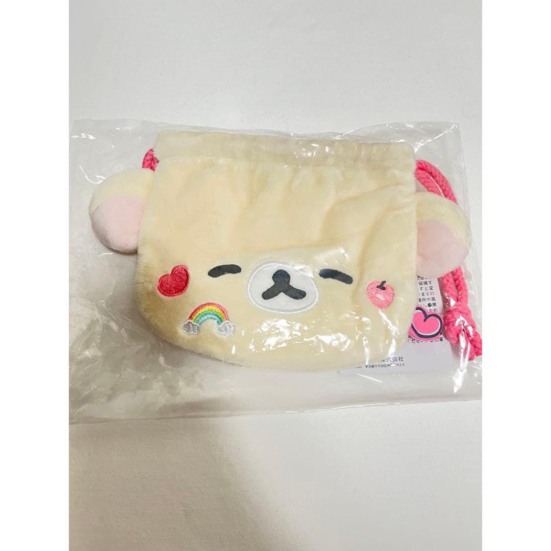 [New/Unopened] Korilakkuma Plush Toy Drawstring Bag Yuru Yuru Warm Rilakkuma