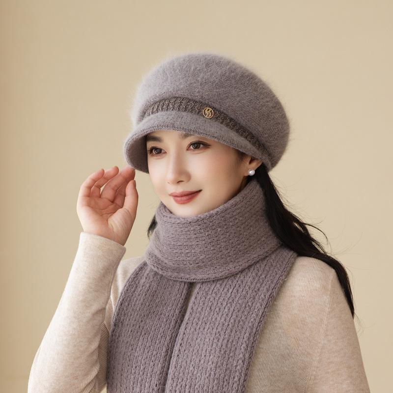 In Autumn And Winter, The Elderly Are Cold-Proof, Velvet And Warm, Knitted Hats, Women'S Thickened Basin Hats, And Trendy Wool Are Versatile.