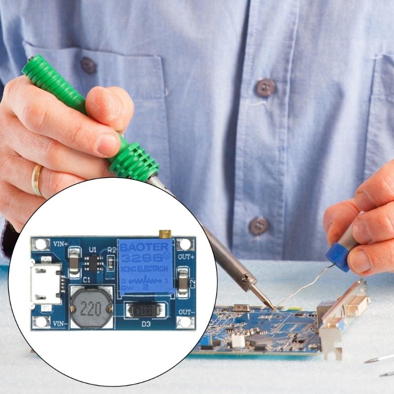 High Efficiency Micros/TYPE C DCBoost Converters Module 2A Output with USB Type C or Micros Interfaces 2V-24V Input