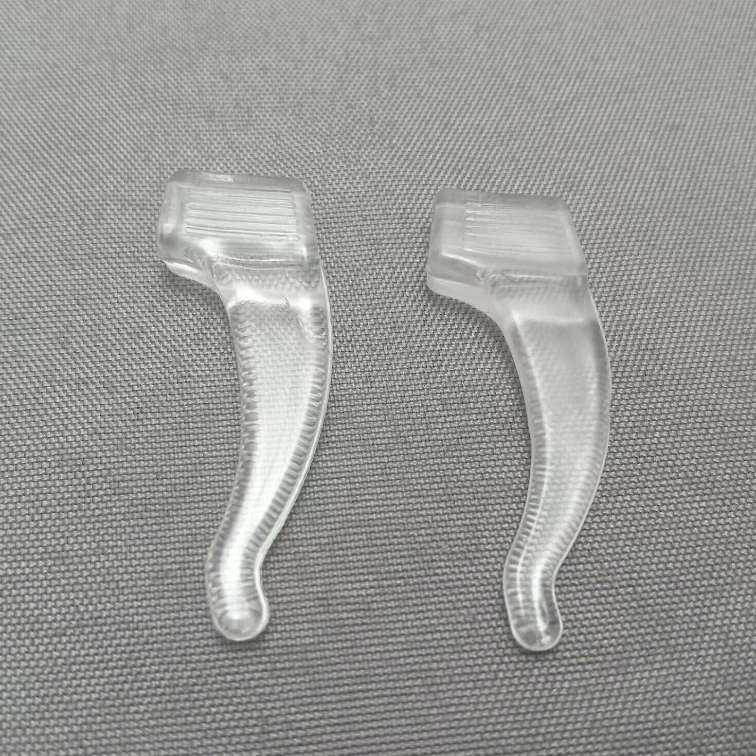 5pairs PVC Anti-Slip  Ear Hook Glasses Black Transparent Leg Ear Brackets Sunglasses Anti-fall Eyewear Holder Accessories
