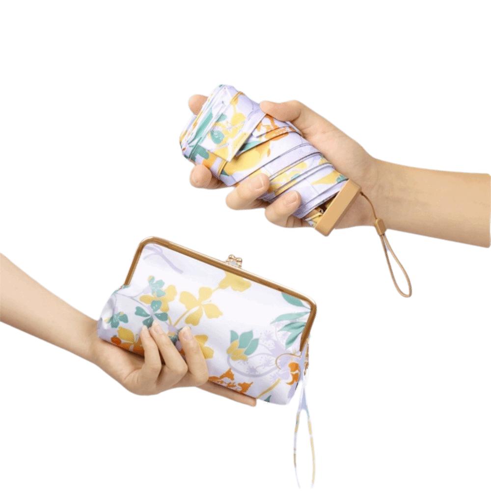 Mini slunečník s UV ochranou Dvojí použití Kapesní kapslový deštník Kreativní slunečník Léto