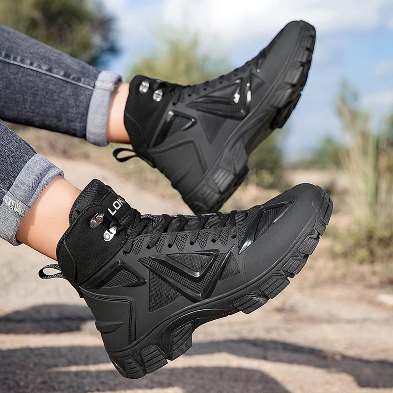 Botas Masculinas Outdoor Botas Desert Botas de Caminhada Sapatos de Tornozelo Para Homens Sapatos de Segurança para Trabalho