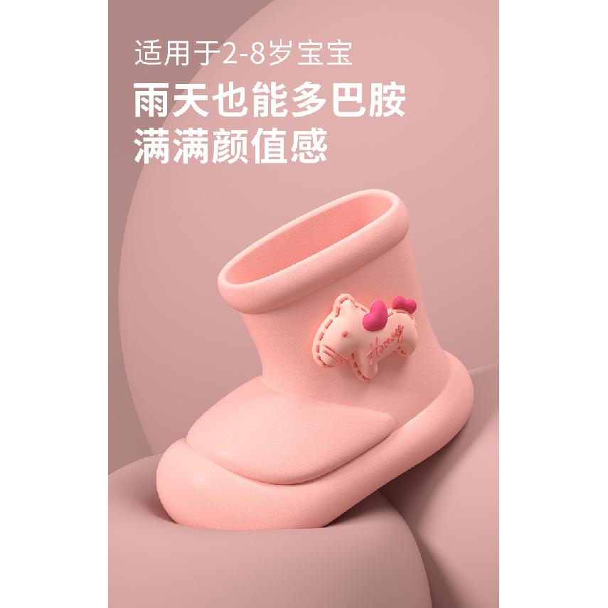EVA Cotton Children's Rain Boots for Girls, New Baby Rain Boots for Boys and Girls, Kids' Warm Waterproof Non-Slip Water Shoes