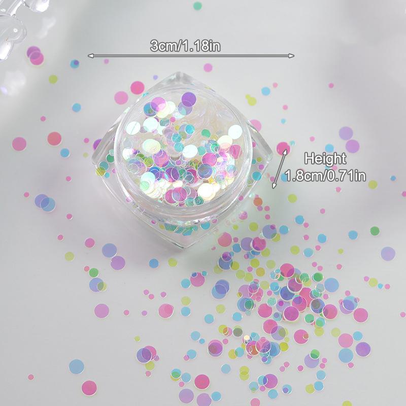 1Box Nail Art Super Glitter Sequins Holographic Northern Nail Art Sequins Lights Laser Flakes Sticker Diy Accessories Manicure