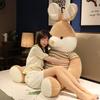 Striped Sweater Large Rabbit Plush Toy Love Doll Girlfriend Birthday Present