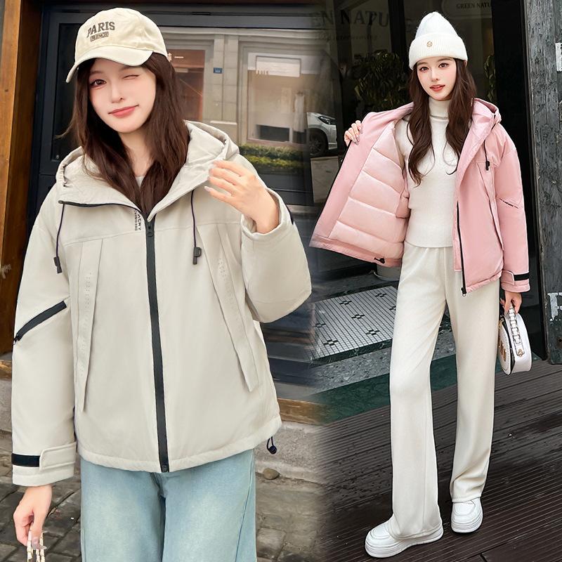 Daunen Baumwollkleidung Damen kurz 2025 Winter neue Mode locker mit dünnem warmem verdicktem Baumwollmantel