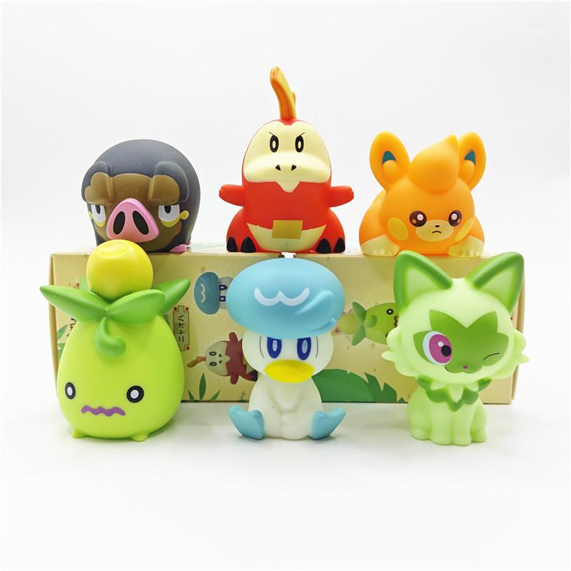 

Adorable Pvc Small Spirit Figurines Blind Box Set Featuring New Leaf Cat And Duck