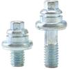 QWORK Side Post Battery Terminal Bolt, 4 Pairs 3/8" Standard Battery Terminal Stud Connector, Battery Binding Post Extender Stud Kit, (2 Different