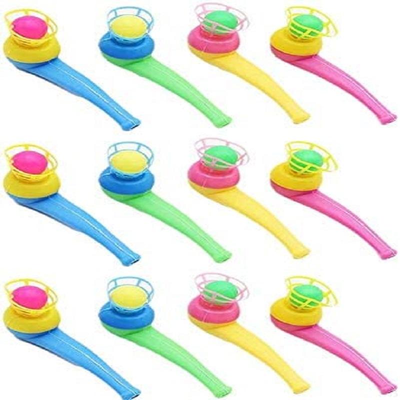 Suspended Blow Pipe Blow Ball Rod Board For Children Balance Training Floating Nostalgia Funny Game Vital Lung Capacity Toy Gift